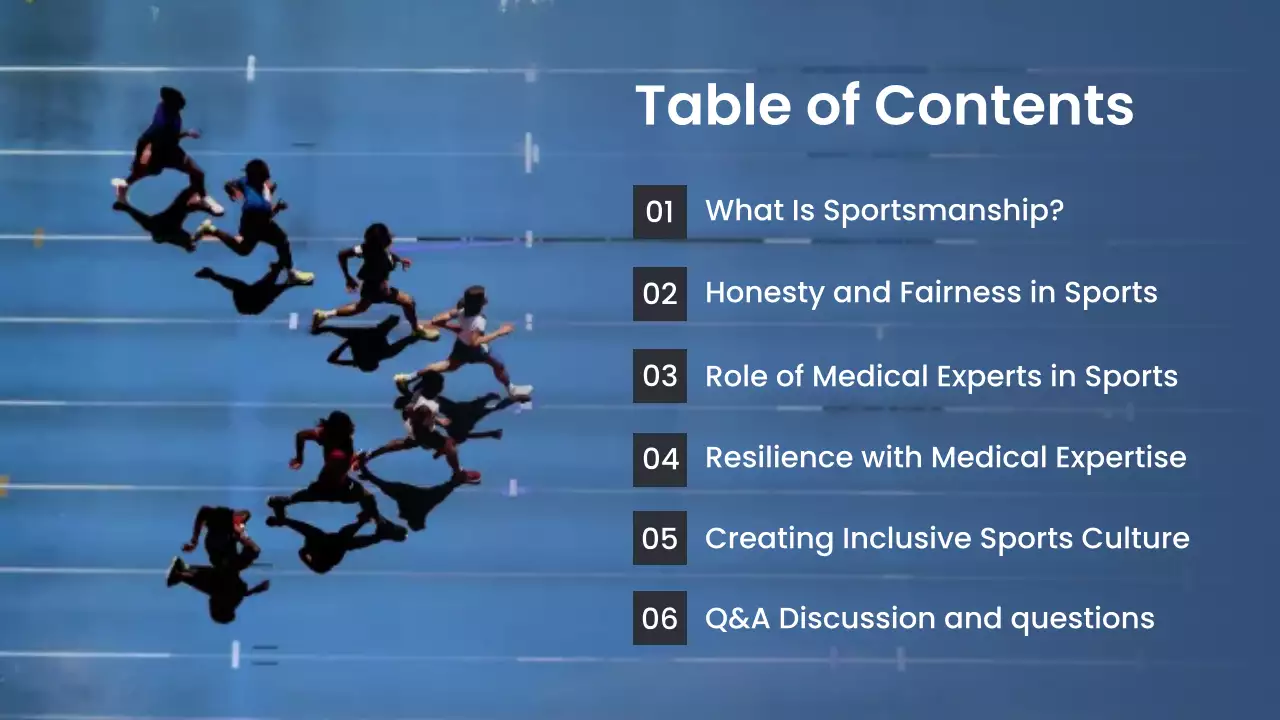 Blue Modern Ethics in Sports and Medical Care Guide Presentation