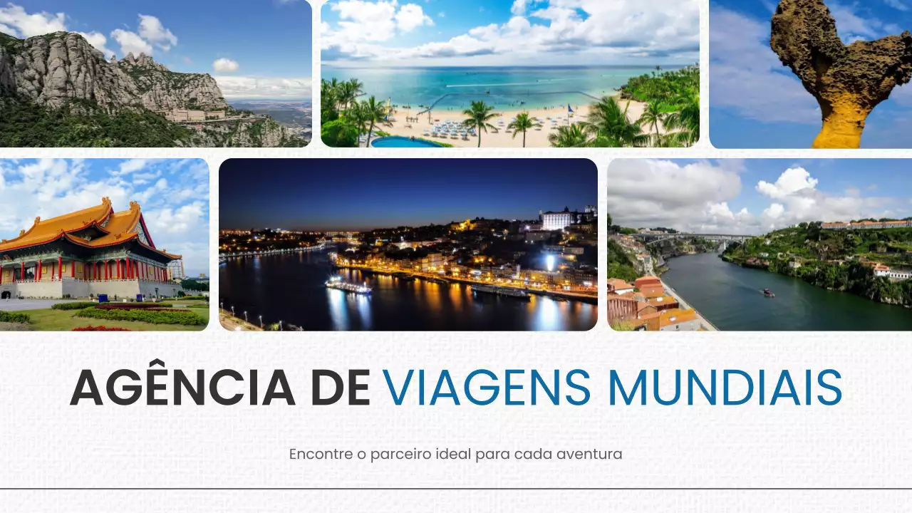 Promoção Blue Modern Travel
