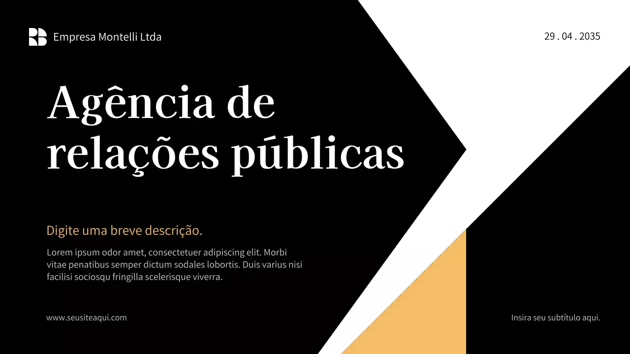 Promoção empresarial moderna preta