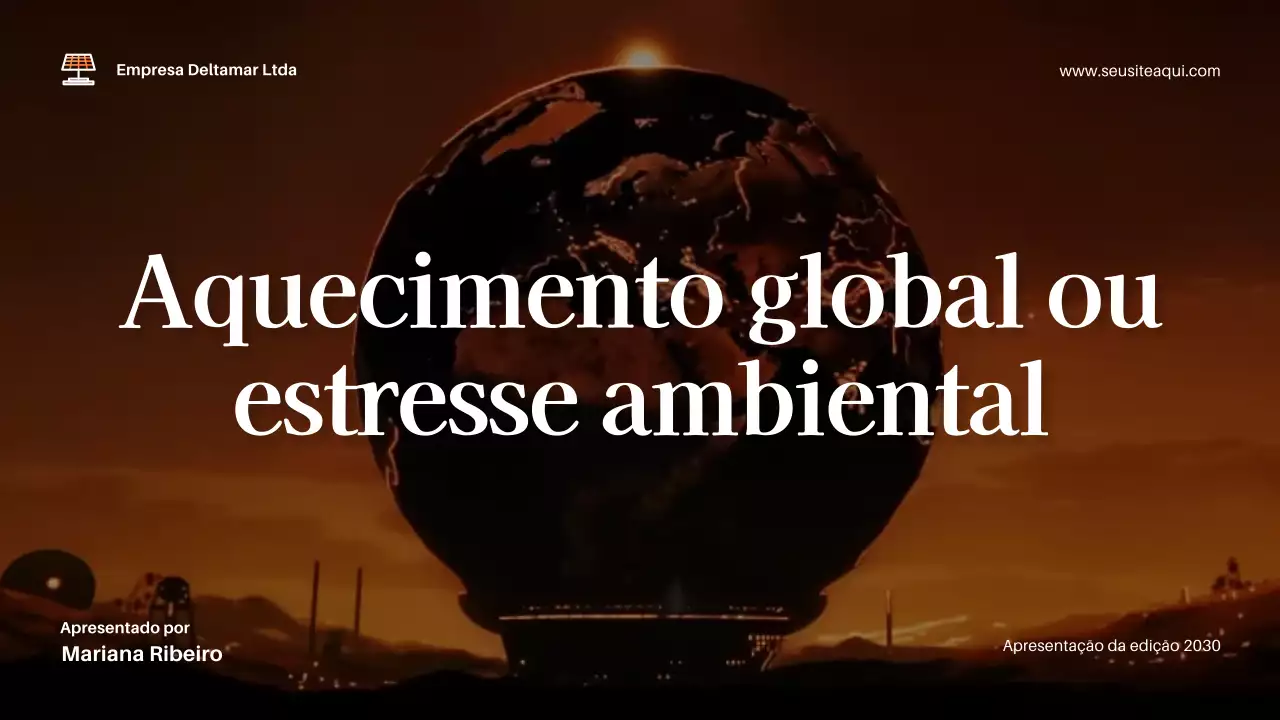 Apresentação do clima moderno marrom
