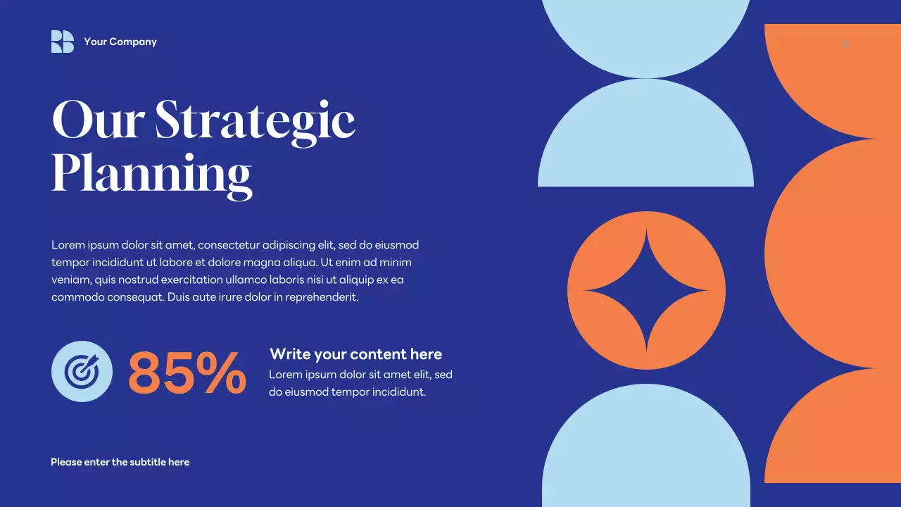 Blue Modern Geometric Business Consulting Presentation