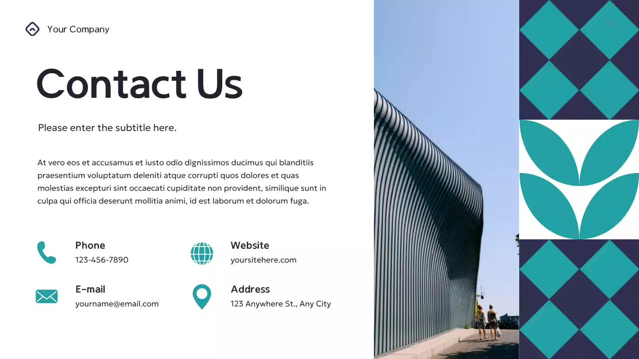 Teal Geometric Business Consulting Presentation