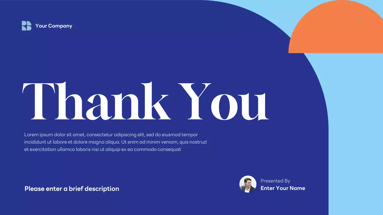 Blue Modern Geometric Business Consulting Presentation