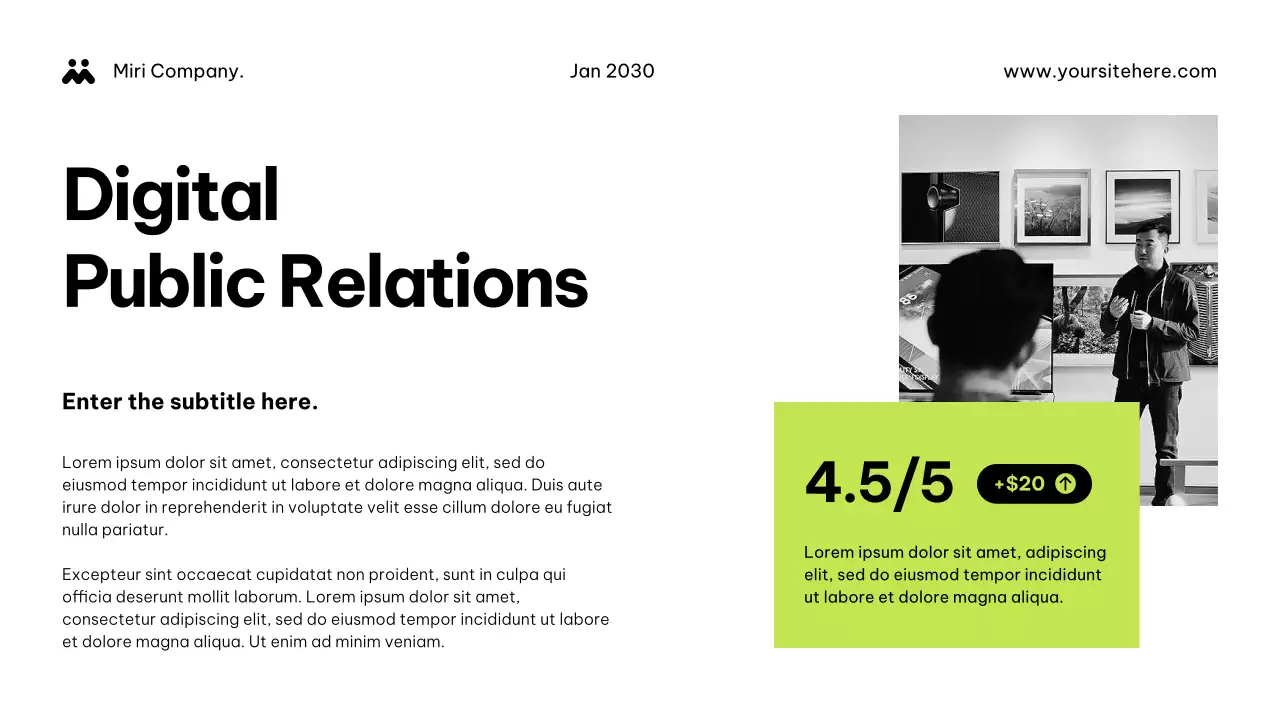 Green Modern PR Agency Pitch Presentation