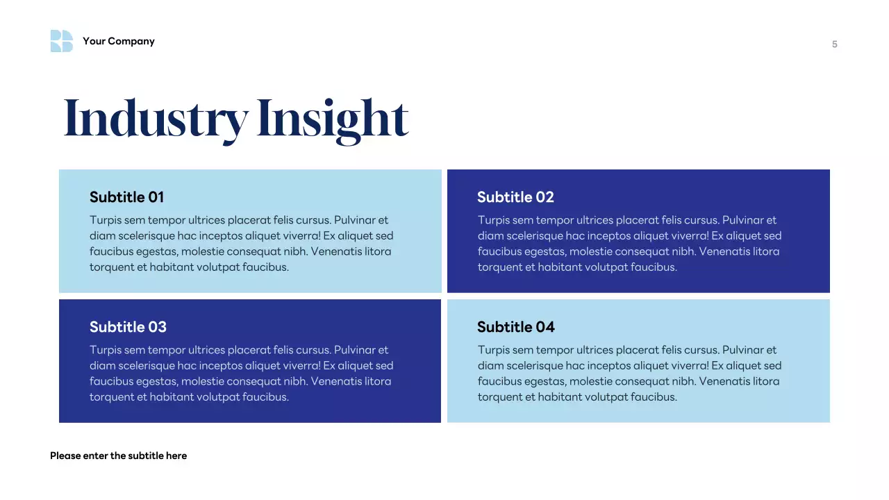 Blue Modern Geometric Business Consulting Presentation