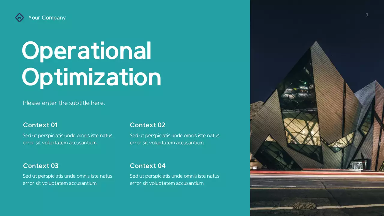 Teal Geometric Business Consulting Presentation