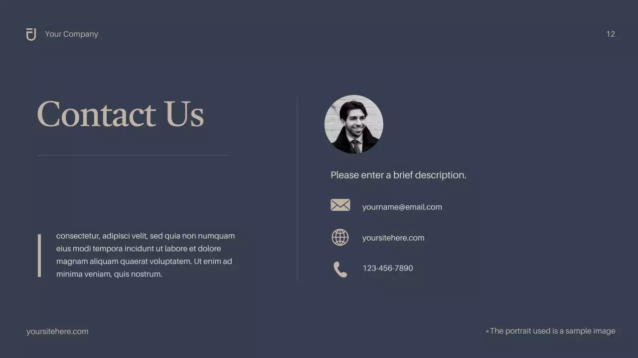 Navy Modern IT Solution Presentation