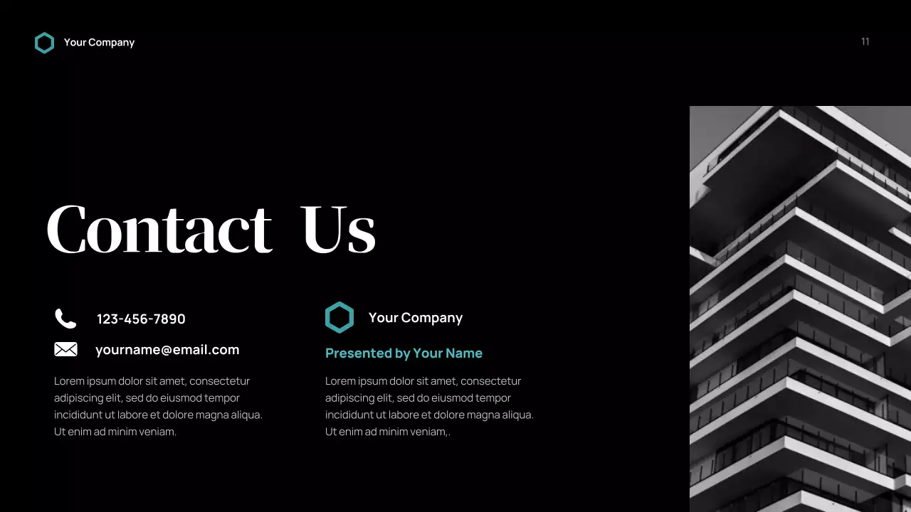 Black Modern Business Consulting Presentation