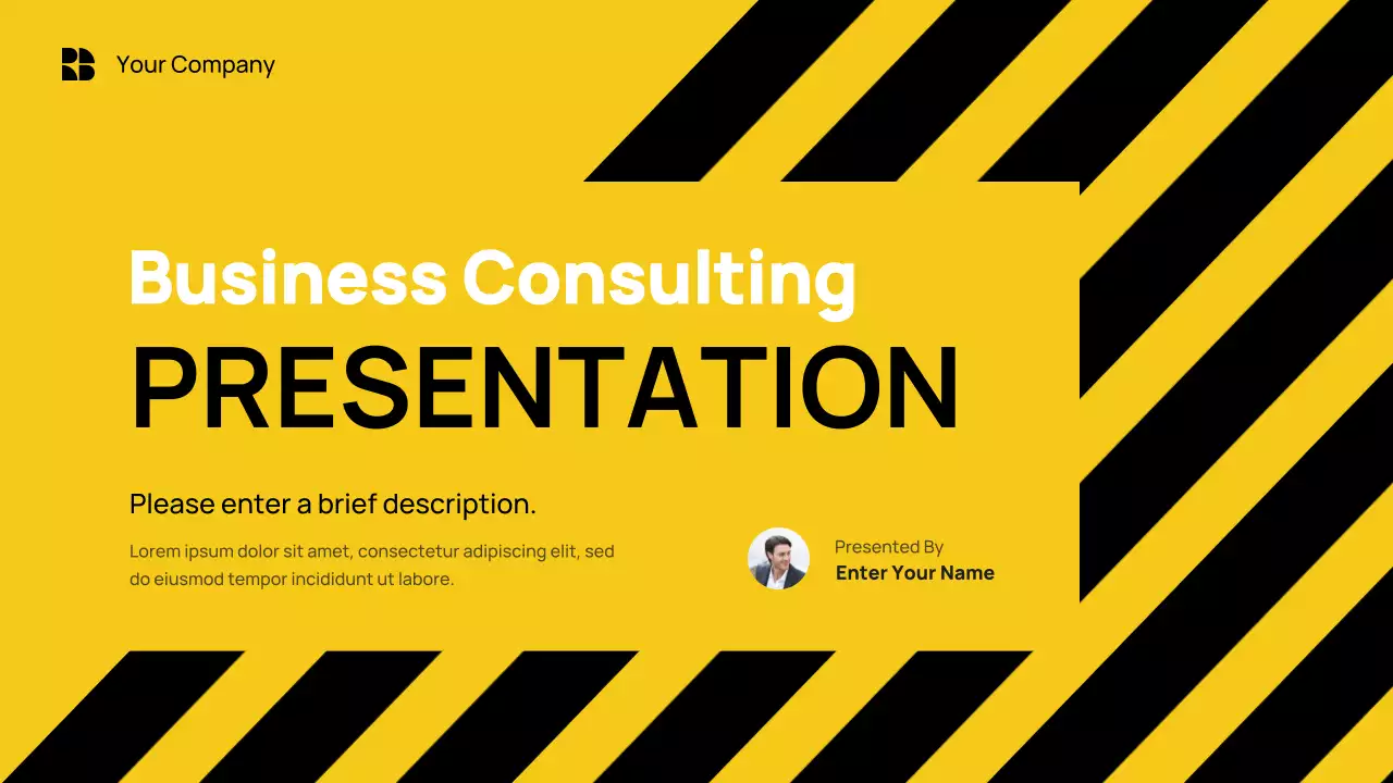 Yellow Modern Business Consulting Presentation