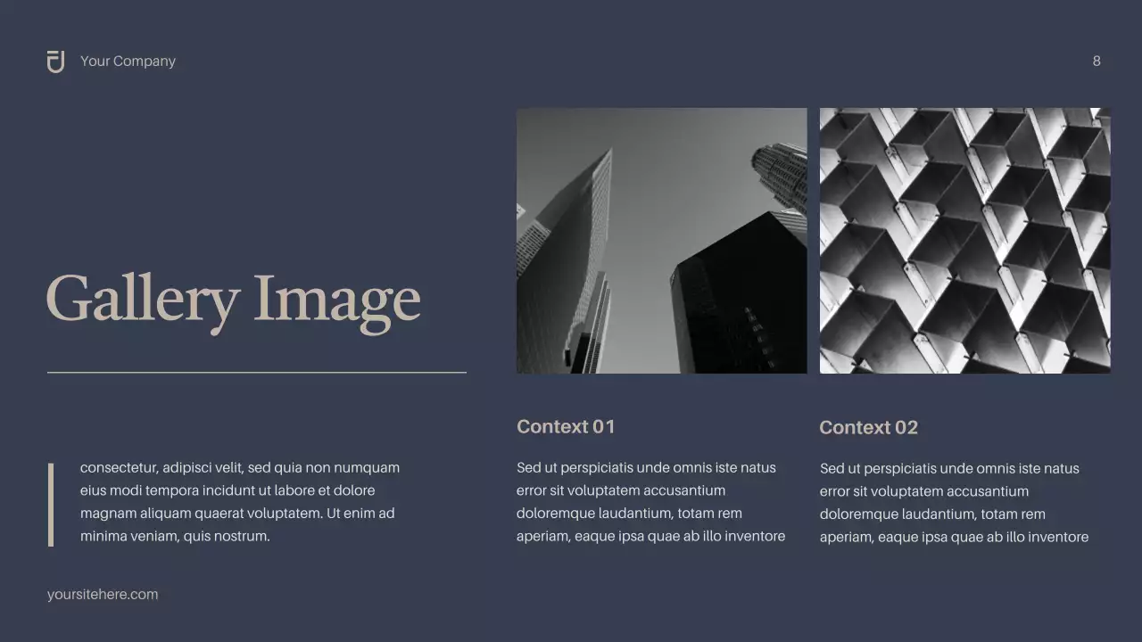 Navy Modern IT Solution Presentation