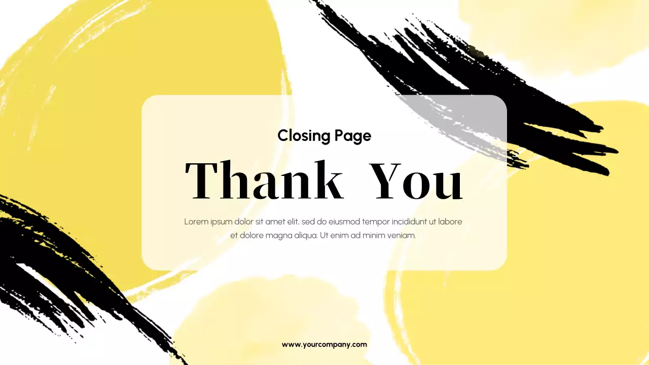 Yellow Abstract Business Presentation