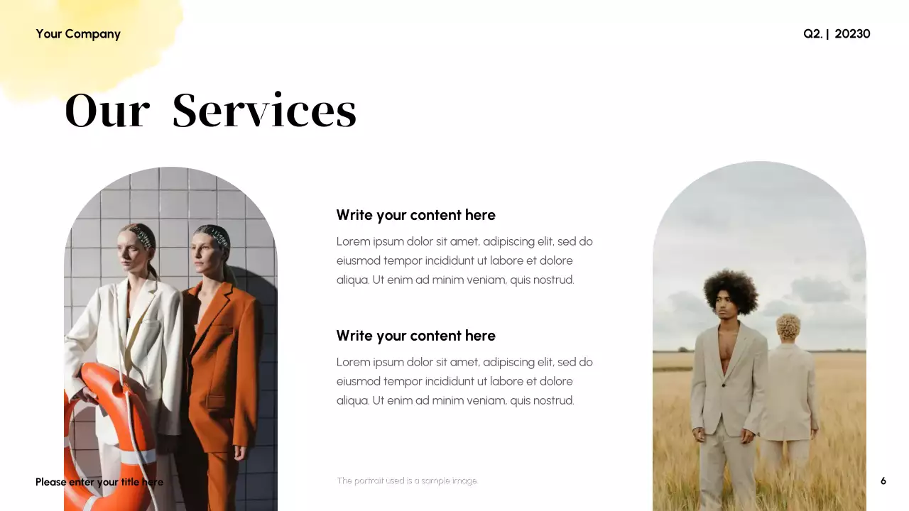 Yellow Abstract Business Presentation