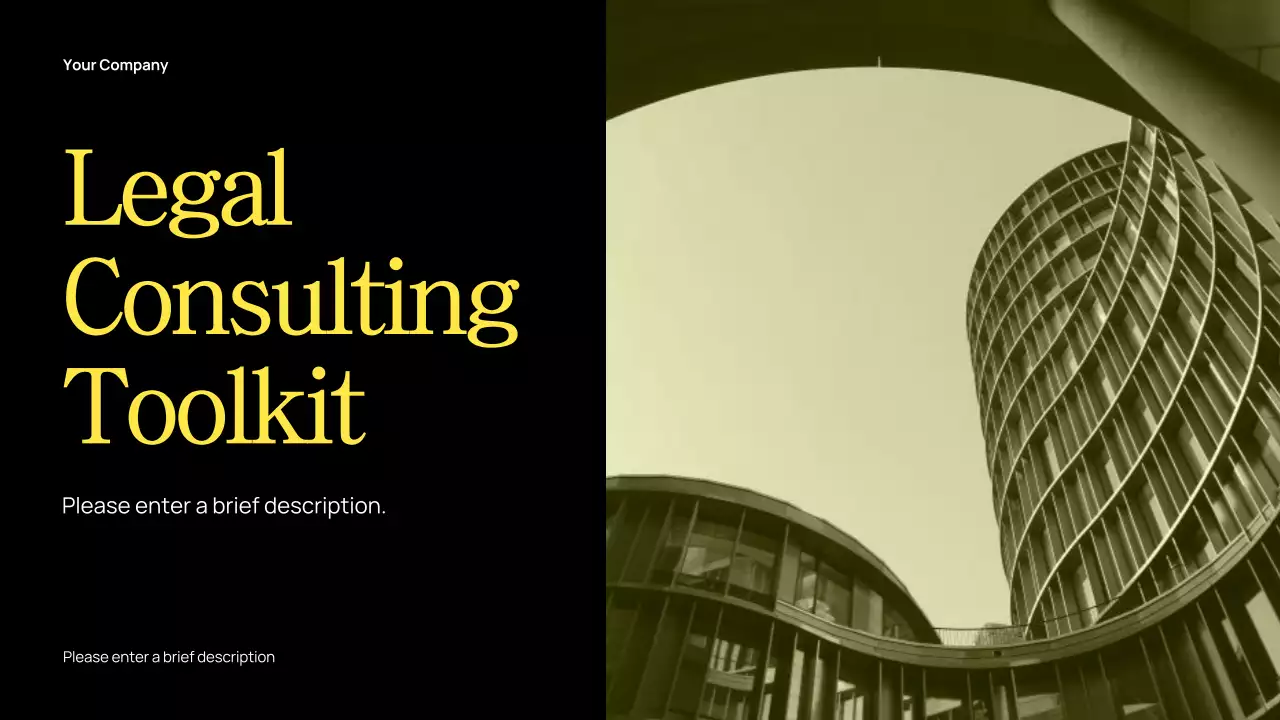 Yellow Modern Legal Consulting Presentation