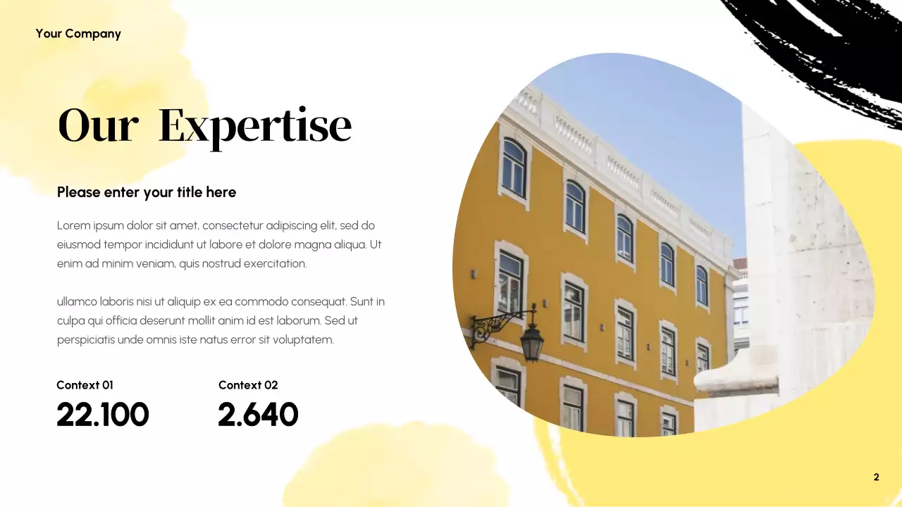 Yellow Abstract Business Presentation