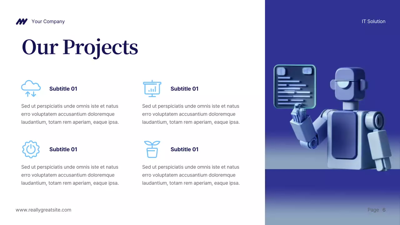 Apresentação da solução Blue Modern IT