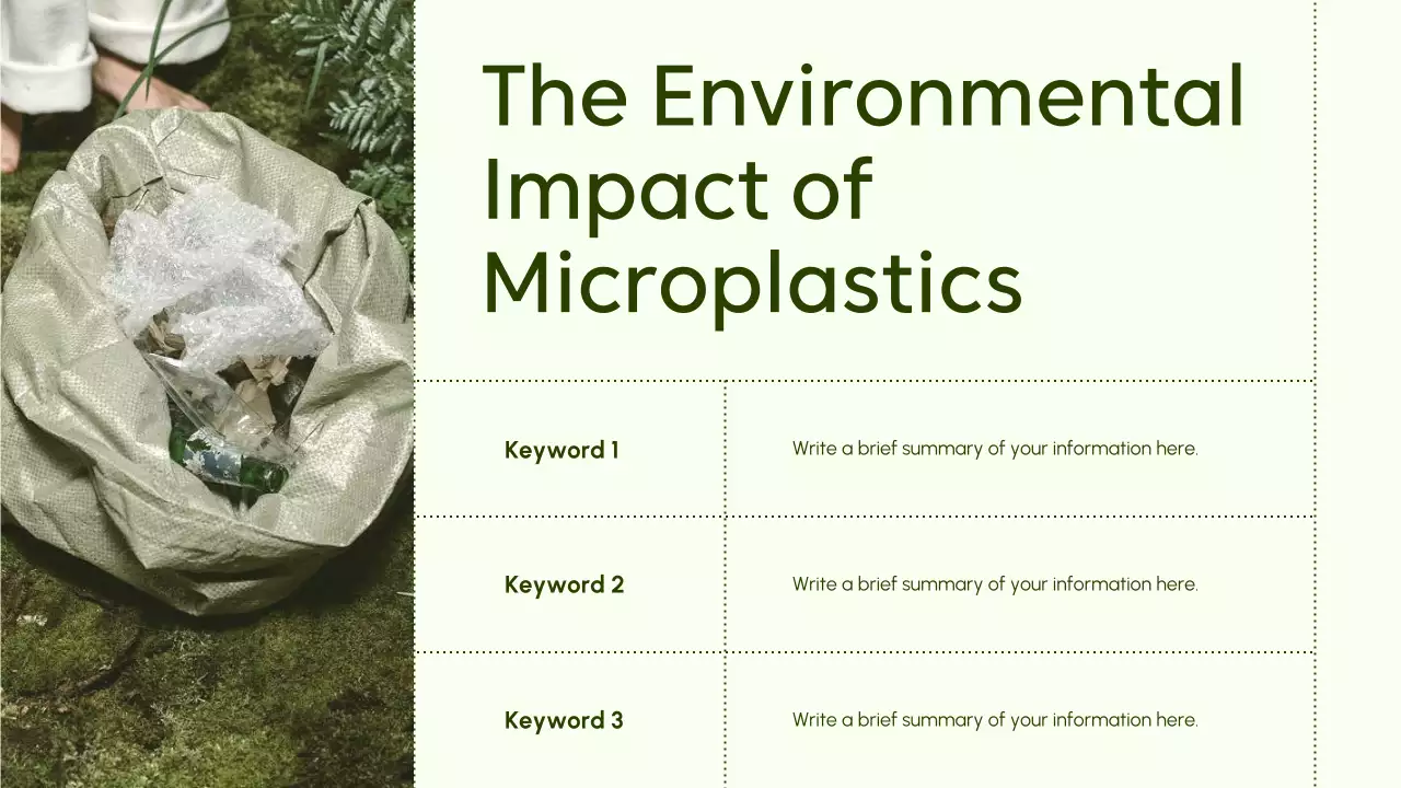 Green Minimal Waste Management Sustainability Presentation