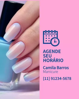 Publicação de Manicure Rosa Elegante no Instagram