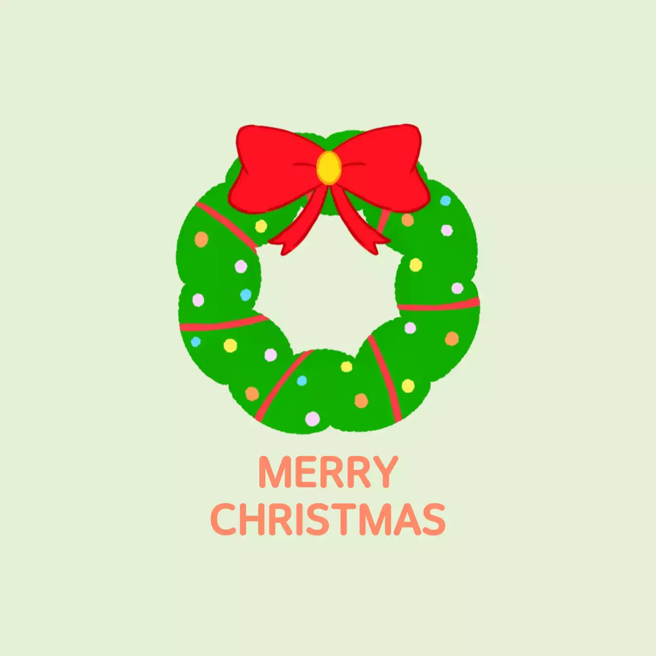 연두 심플 크리스마스 엽서