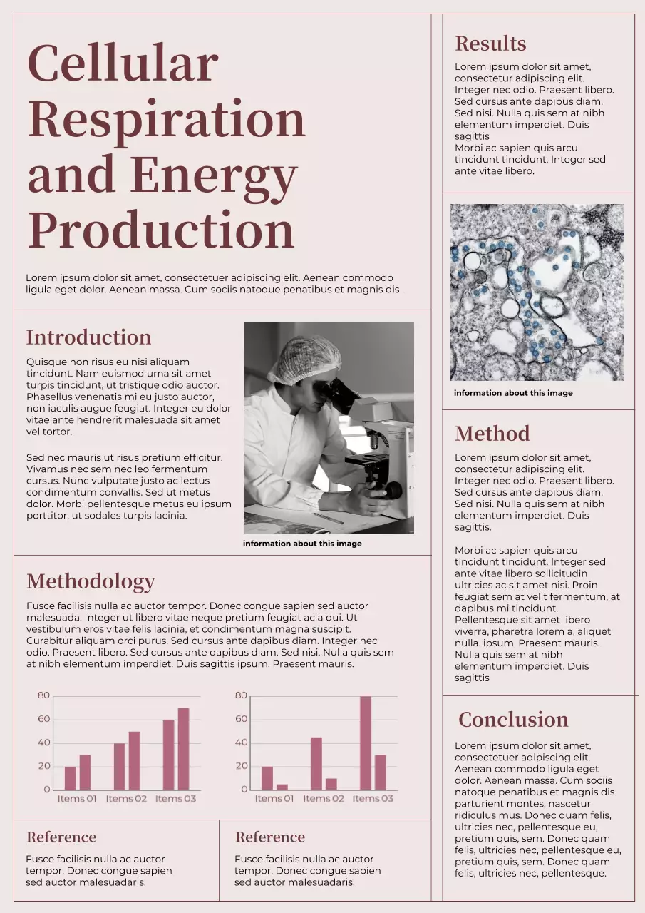 Beige Classic Science Report Document Poster