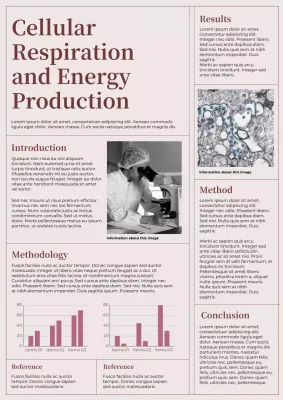 Beige Classic Science Report Document Poster