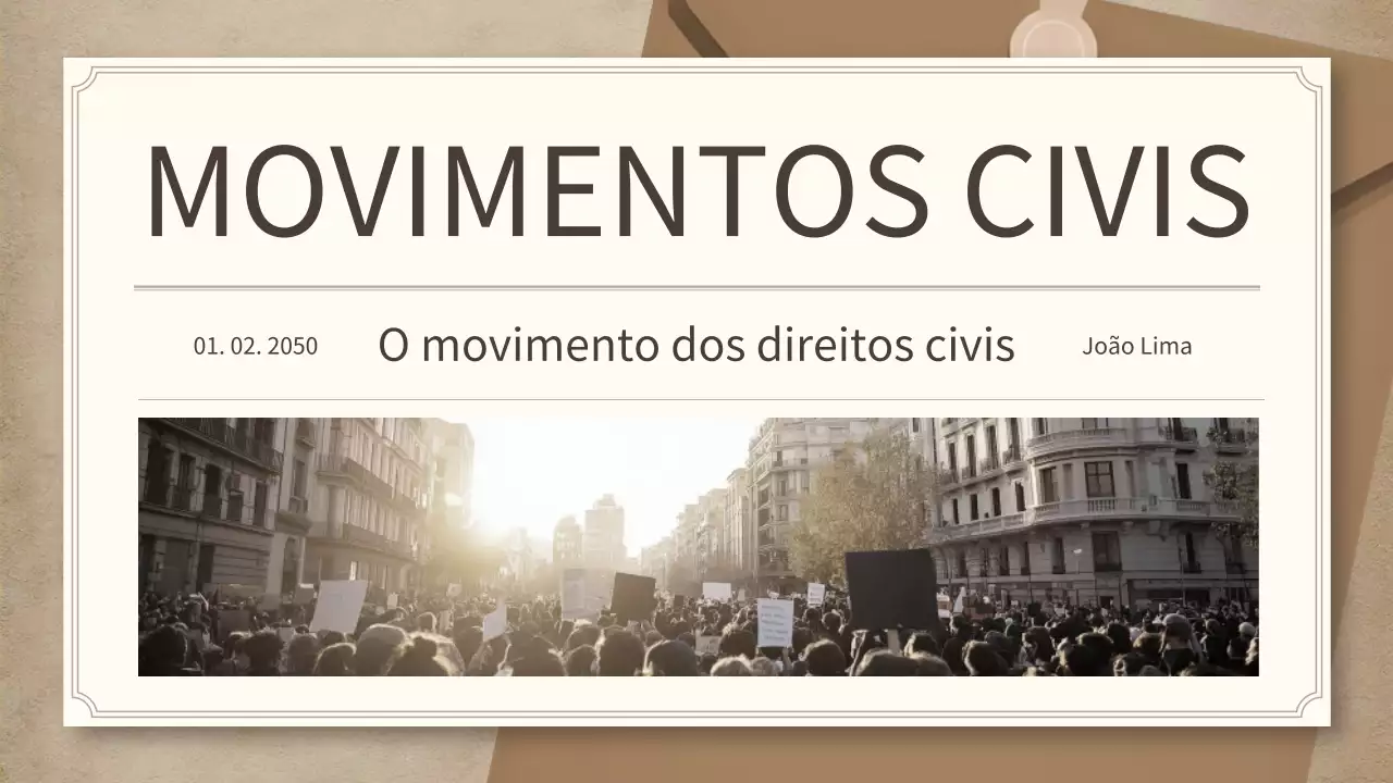 boletim informativo civil bege vintage