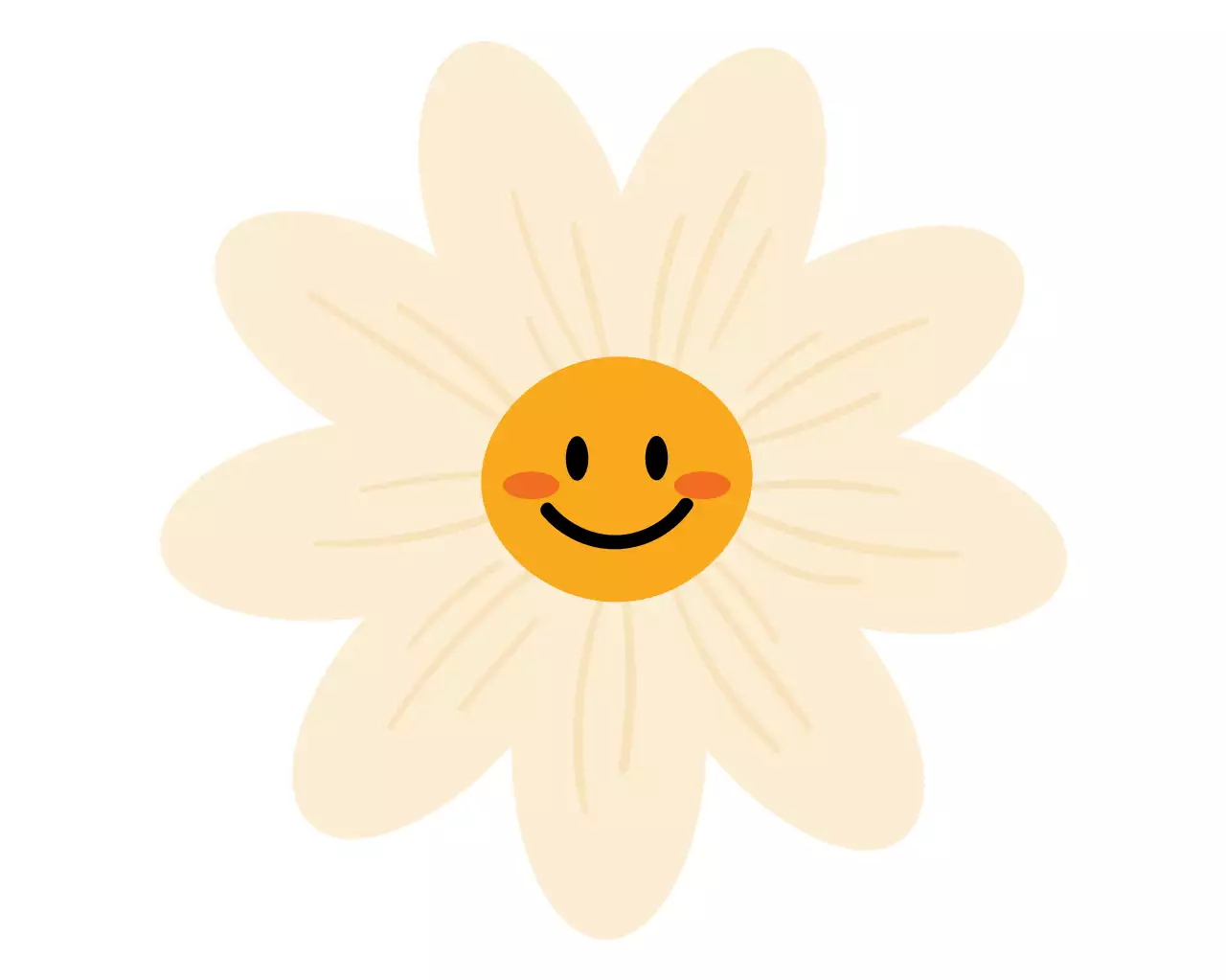 베이지 심플 자연 스티커