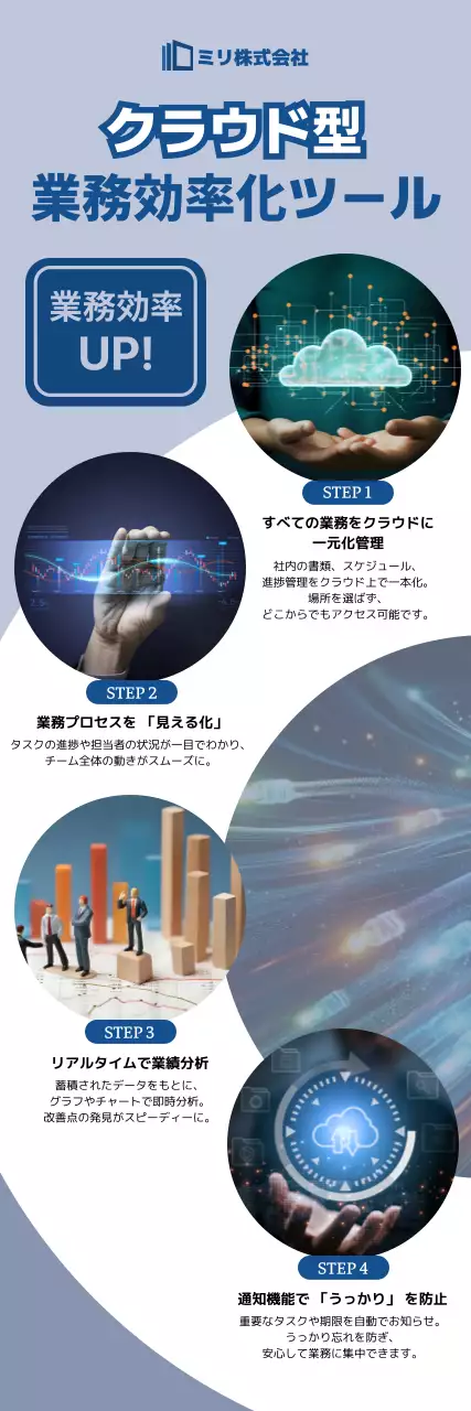 青 モダン バナー 会社紹介