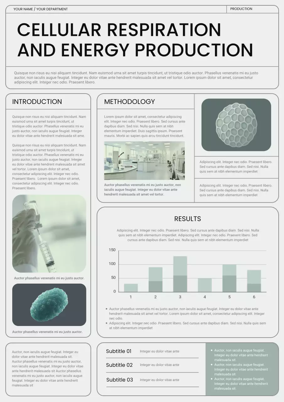 Green Modern Science Report Poster