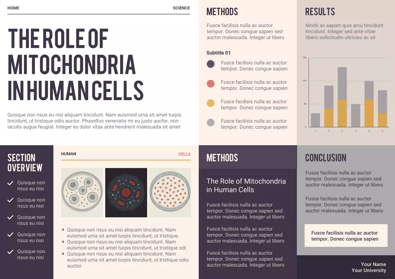 Beige Modern Biology Presentation Poster
