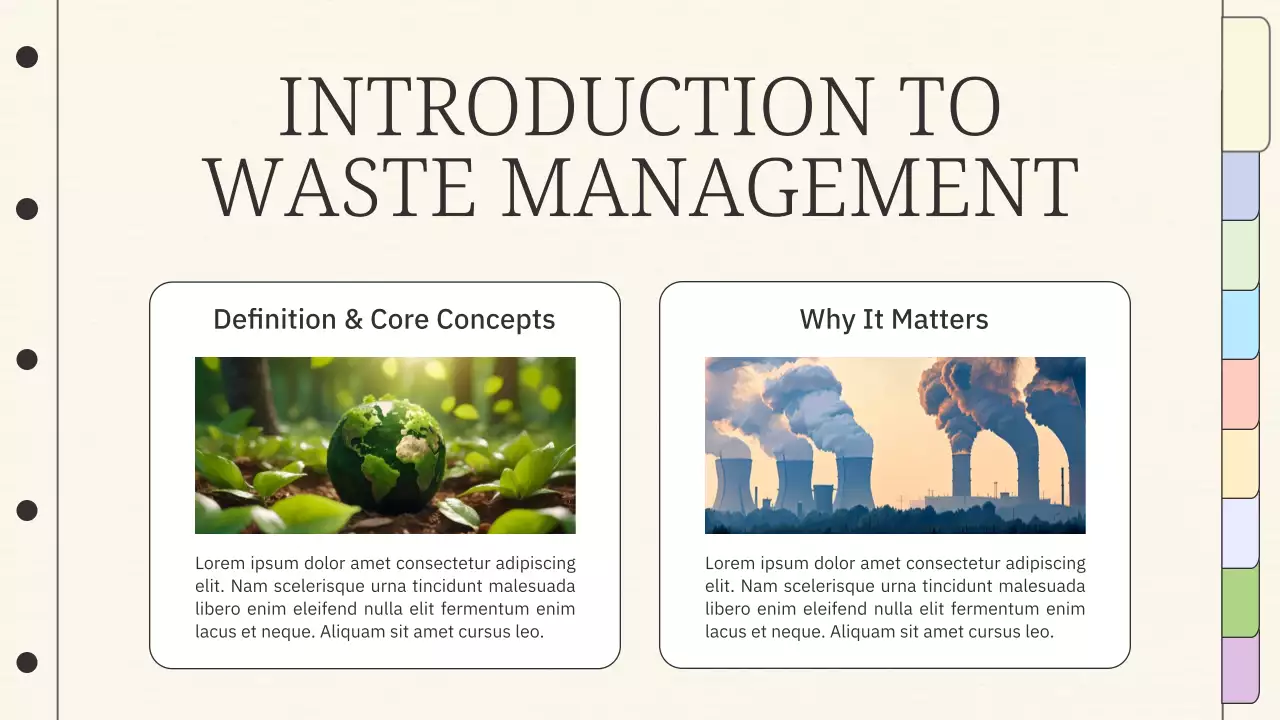 Beige Minimal Sustainability Lecture Presentation