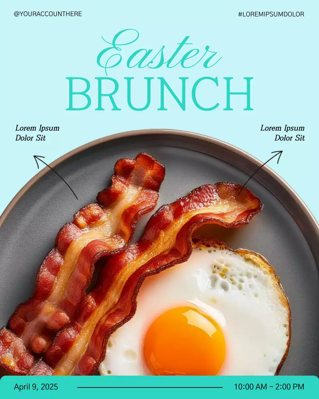 Modern Easter Brunch Invitation Instagram Post