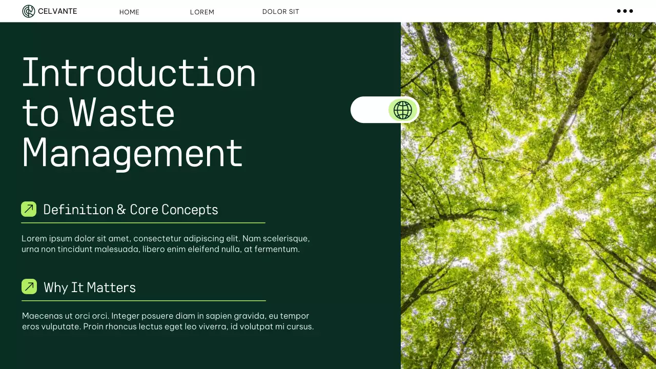 Green Modern Waste Management Presentation