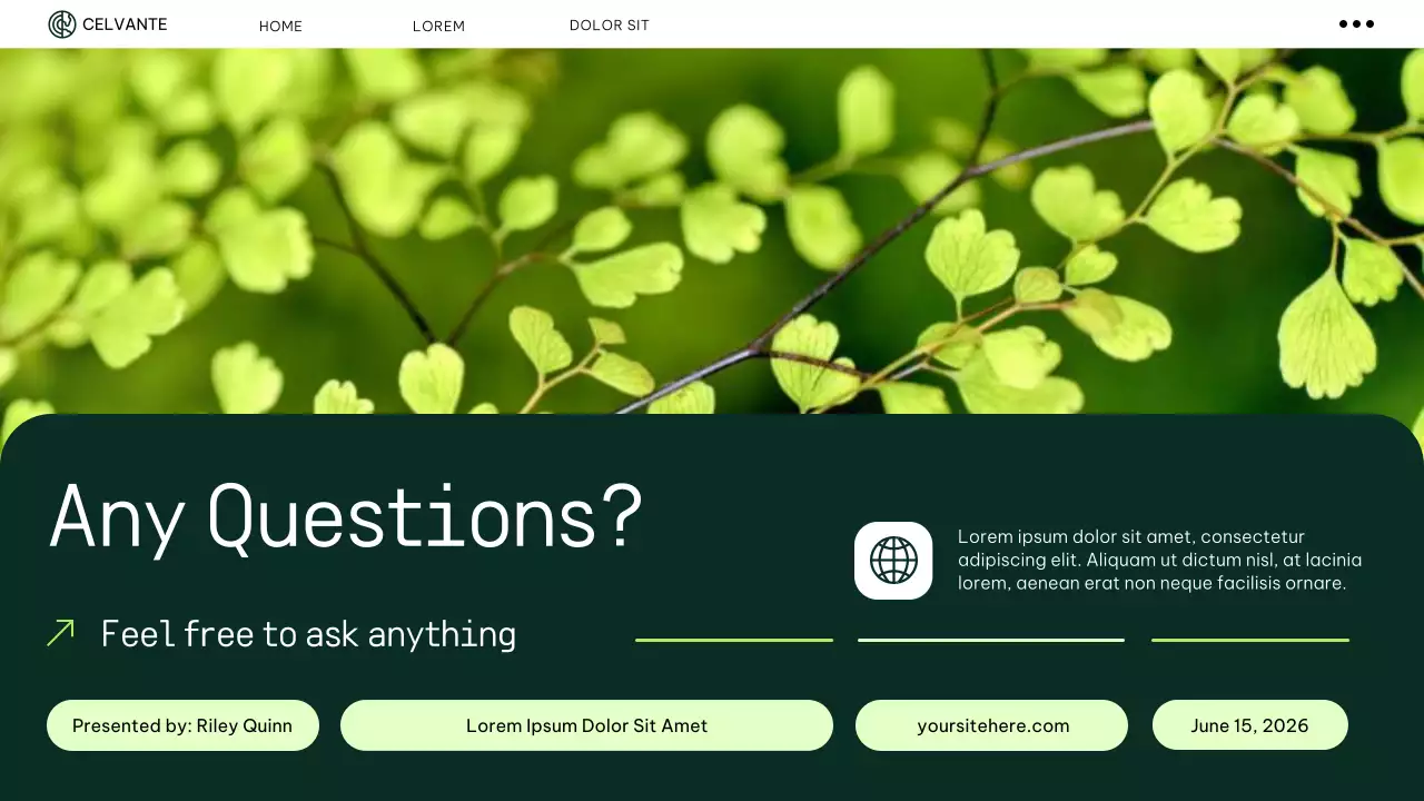 Green Modern Waste Management Presentation