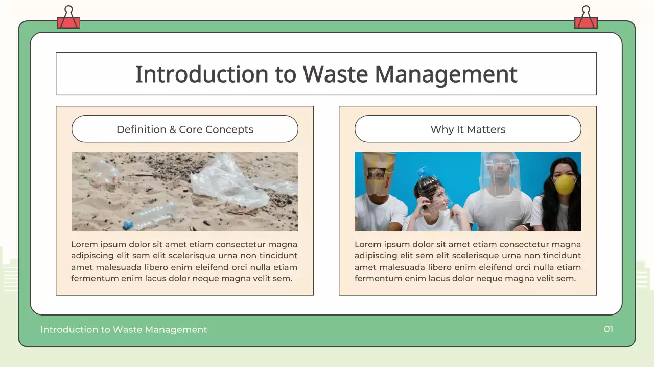 Green Minimal Waste Guide Presentation