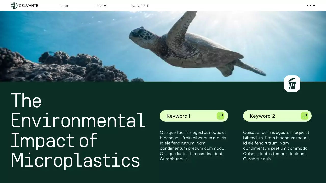 Green Modern Waste Management Presentation