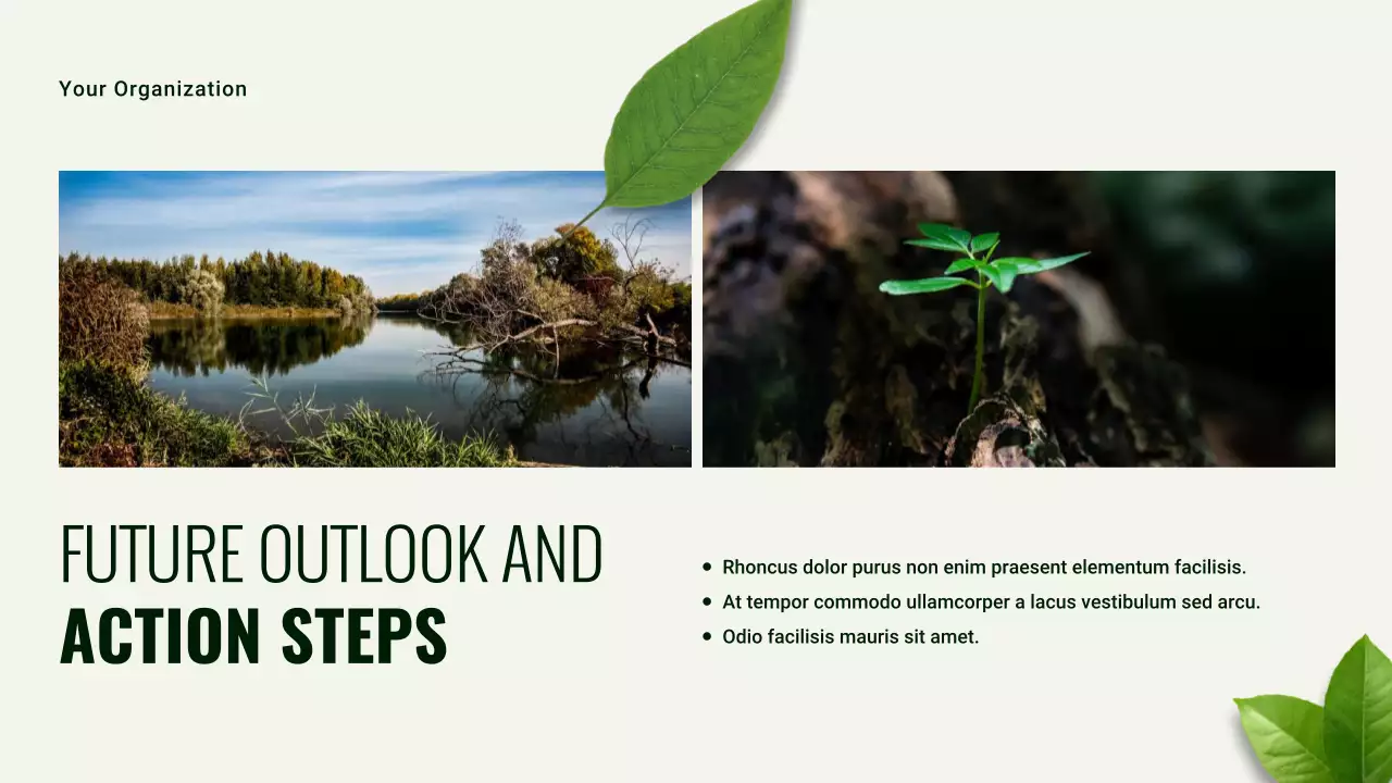 Green and White Modern Sustainability Earth Day Presentation