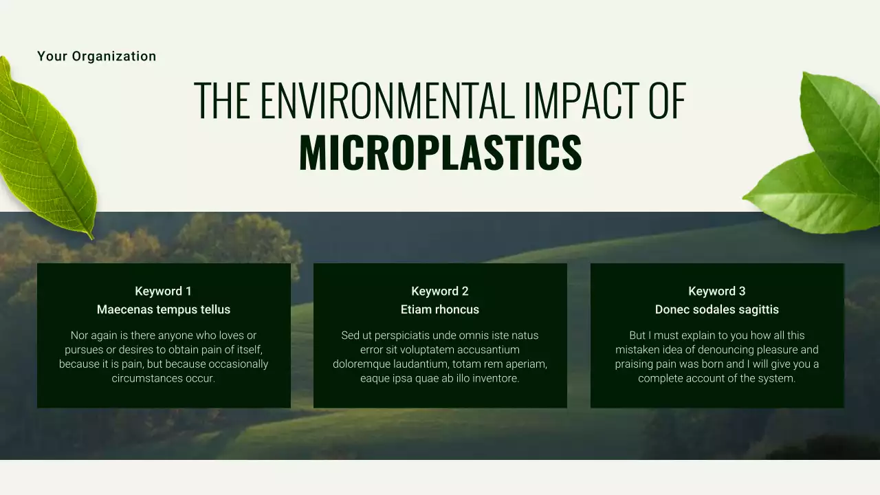 Green and White Modern Sustainability Earth Day Presentation