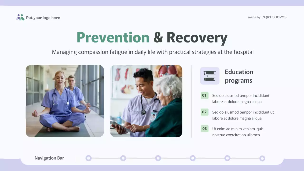 Purple Green Clean Nursing Guide Presentation