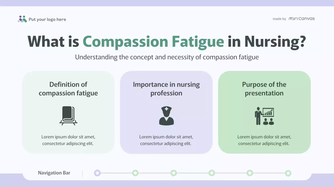 Purple Green Clean Nursing Guide Presentation