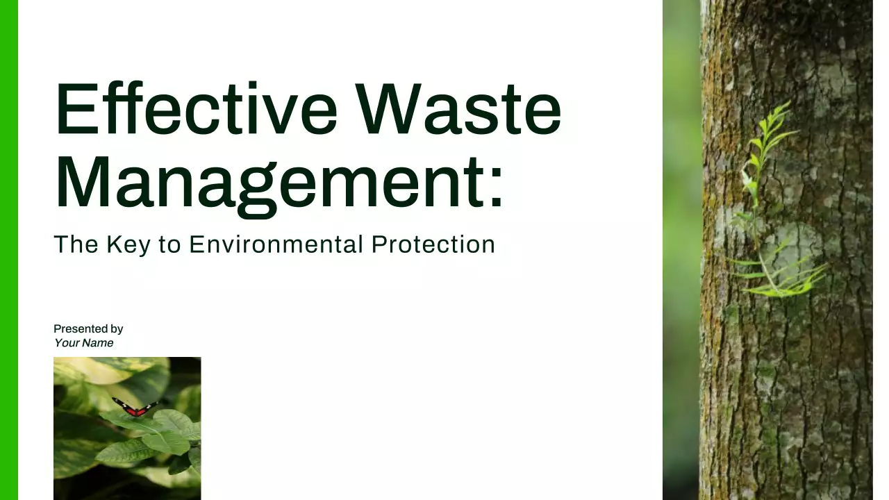 Green Modern Geometric Waste Management Presentation