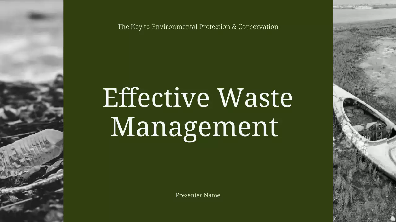 Minimal Trendy and Elegant Waste Management Presentation