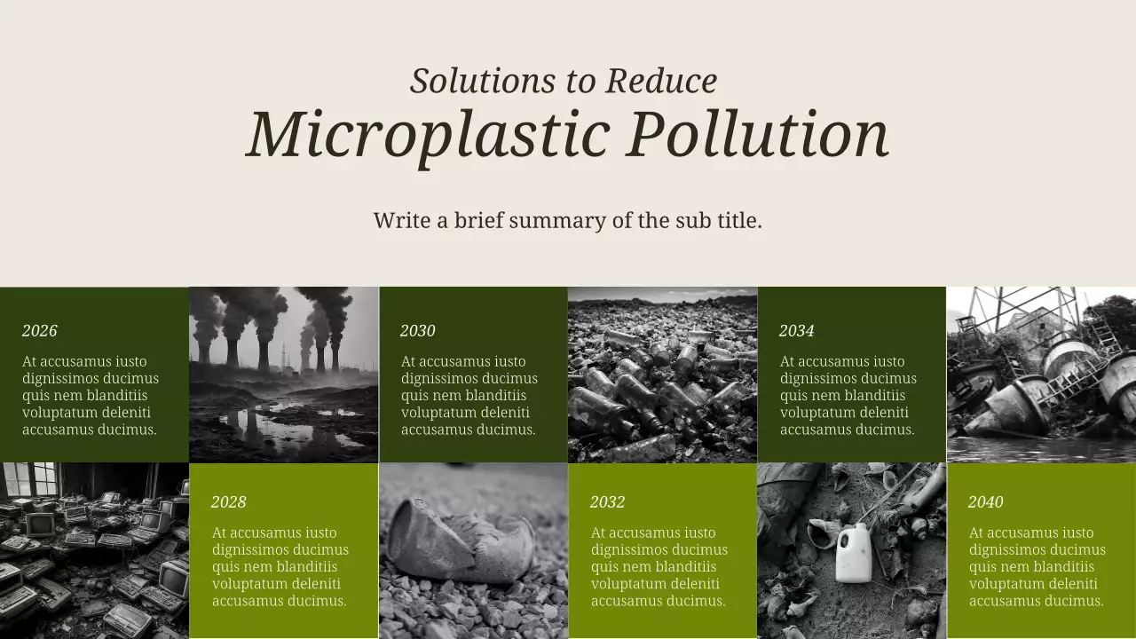 Minimal Trendy and Elegant Waste Management Presentation