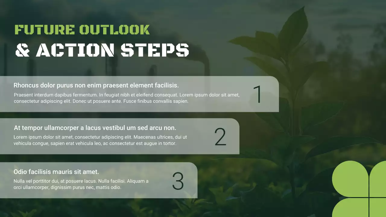 Green Modern Sustainability Waste Management Presentation