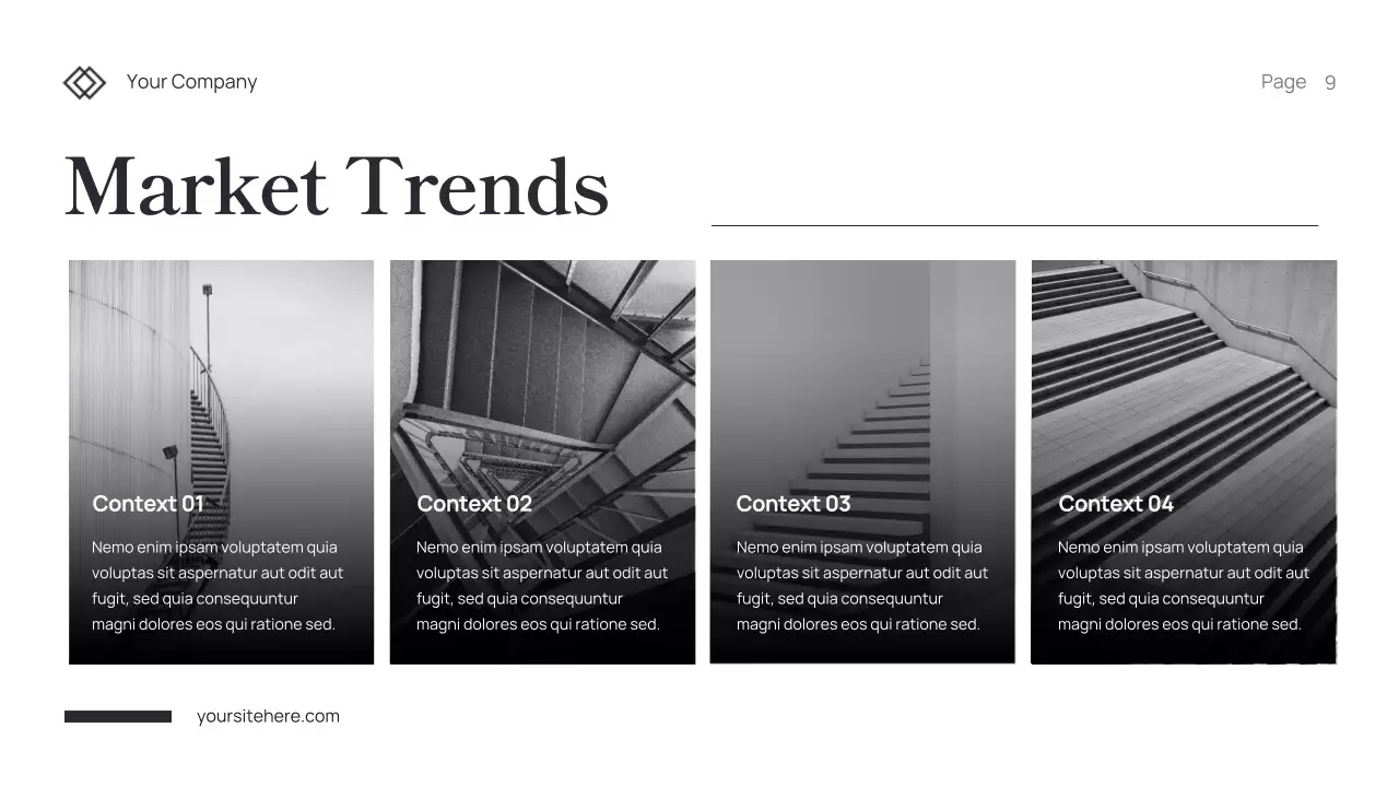 Black Minimal Content Marketing Strategy Presentation