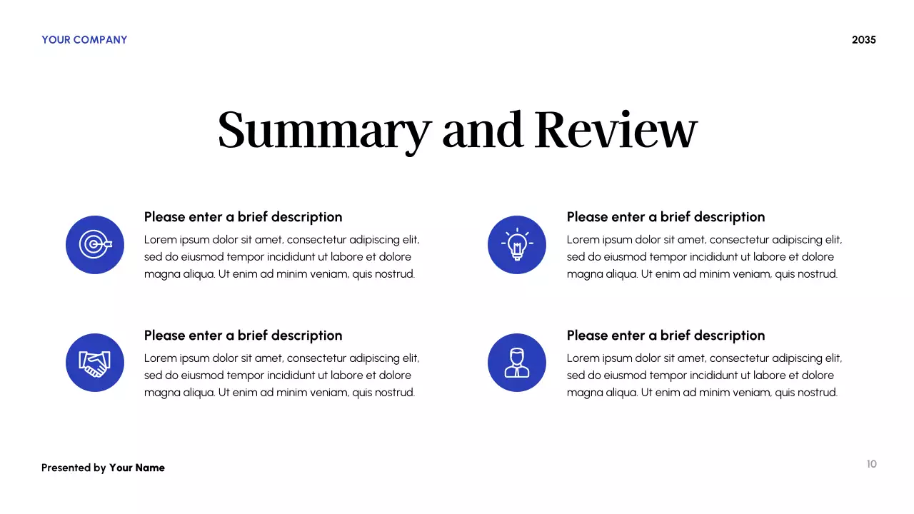 Blue Modern Budget Planner Presentation