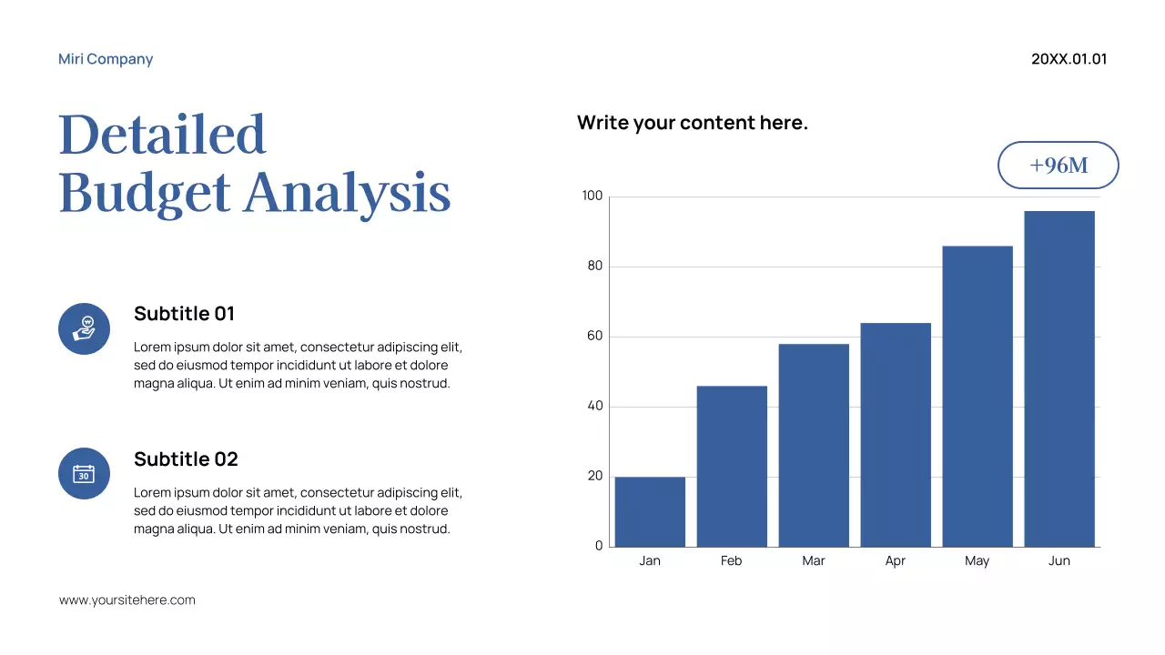 Blue Modern Budget Planner Presentation