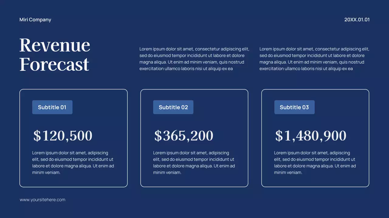 Blue Modern Budget Planner Presentation