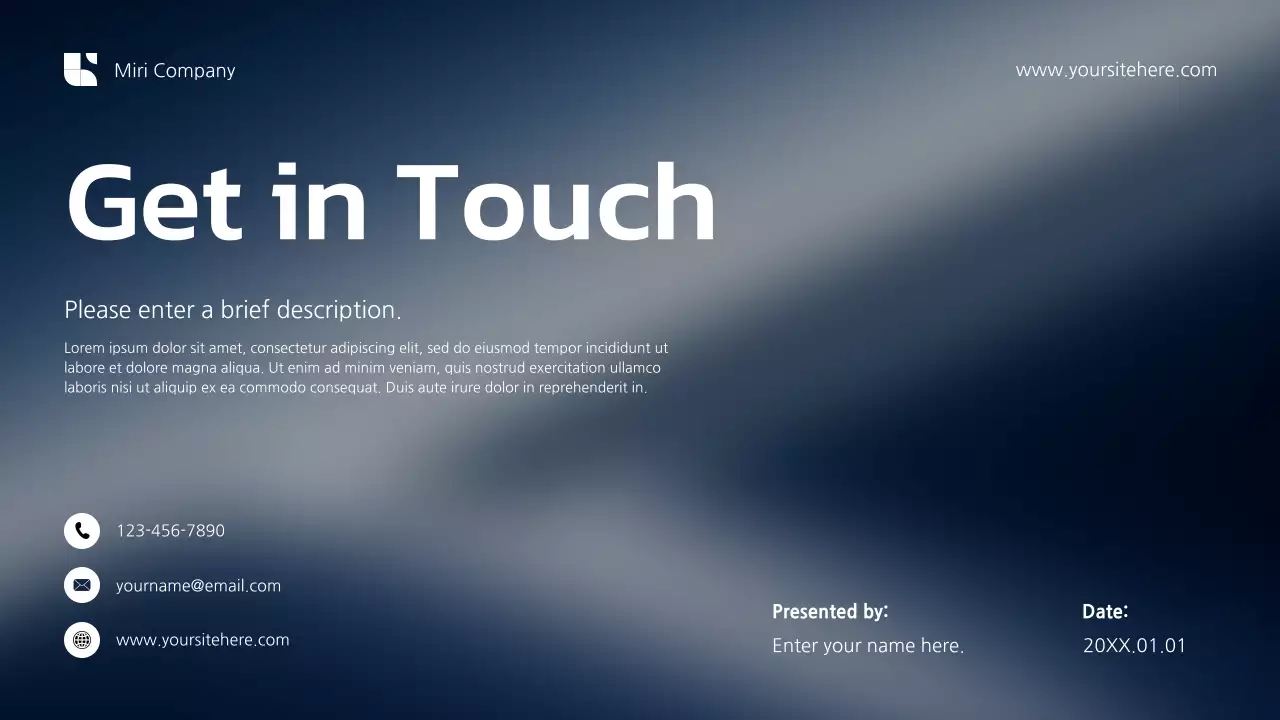 Blue Modern Gradient Digital Marketing Pitch Presentation