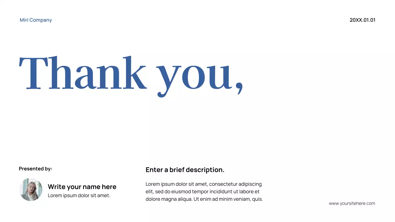 Blue Modern Budget Planner Presentation