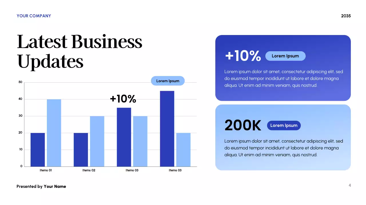 Blue Modern Budget Planner Presentation